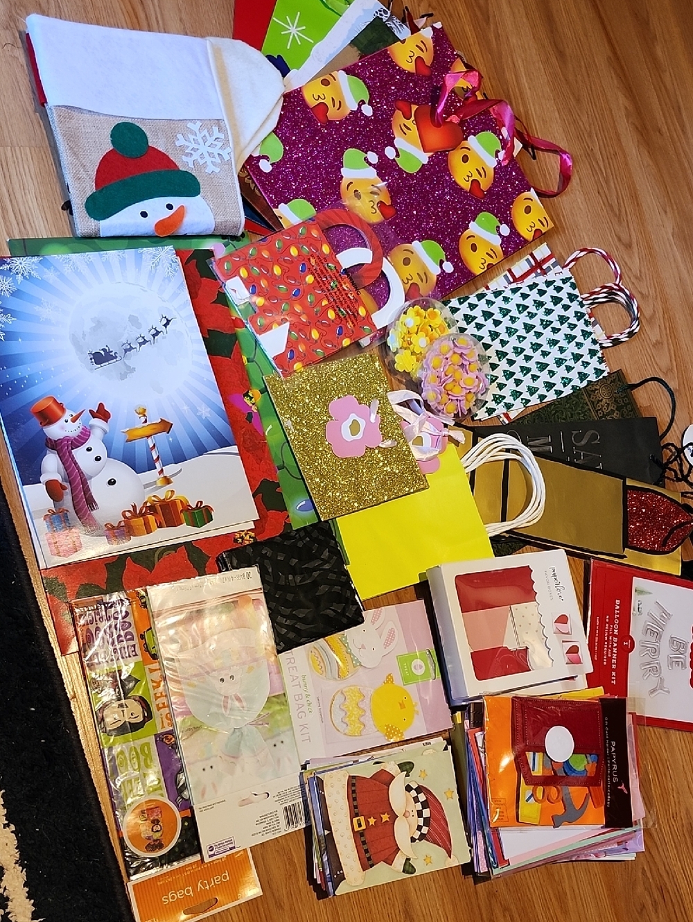 Assorted Gift Bags & Holiday Gift, Cards, Treat Bags/Boxes